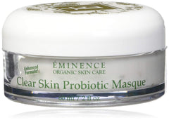 Eminence Clear Skin Probiotic Masque visuel application: apaise et équilibre le teint.