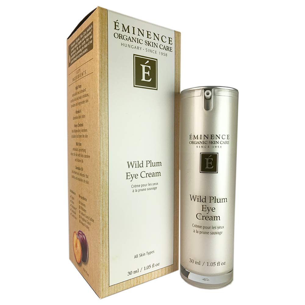 Eminence crema de ojos con ciruela silvestre para iluminar y suavizar la piel
