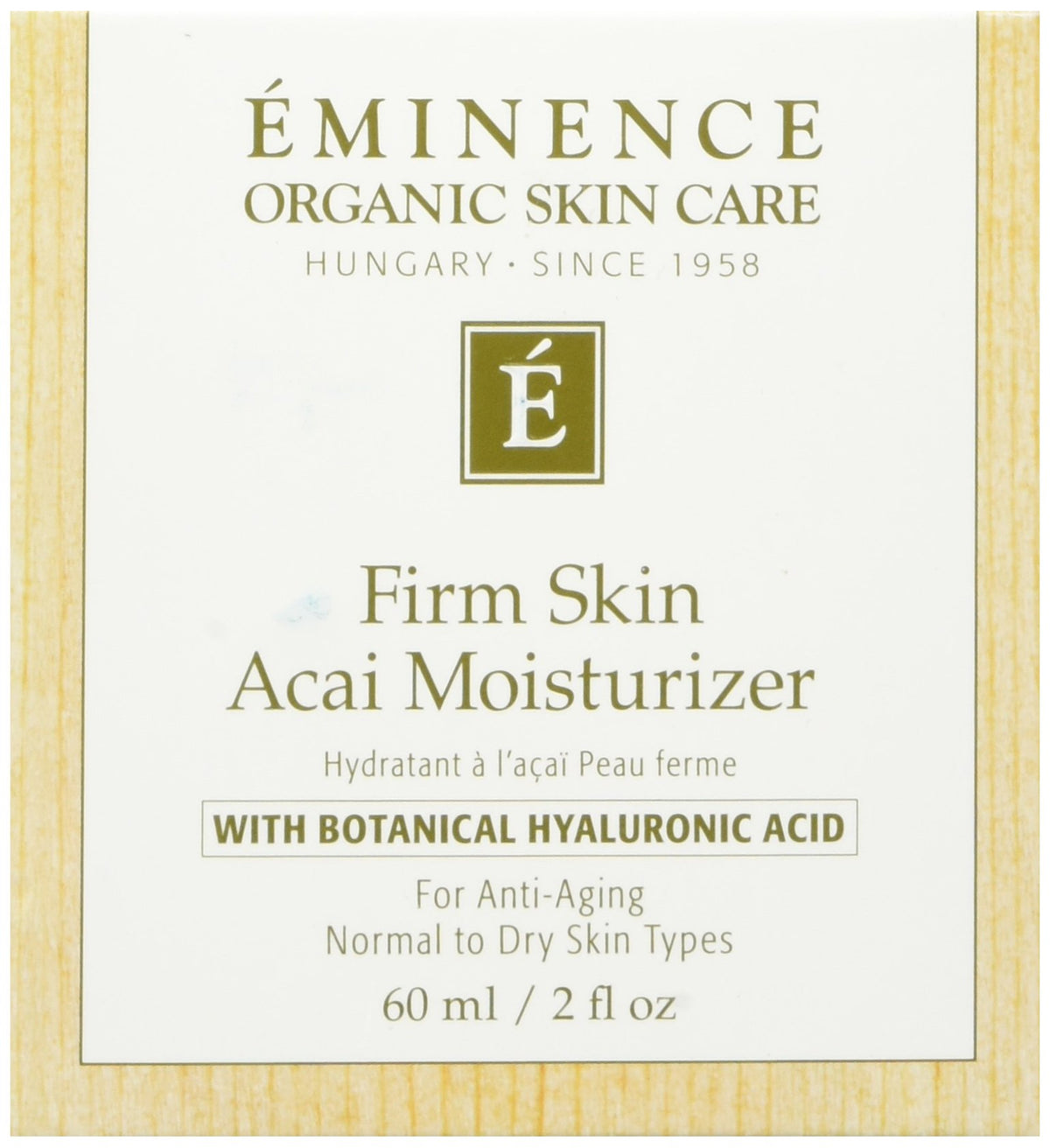 Eminence Piel Firme Acai: crema hidratante en frasco para firmeza diaria.