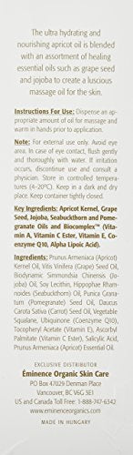 Eminence huile abricot, massage pour une peau nourrie et douce.
