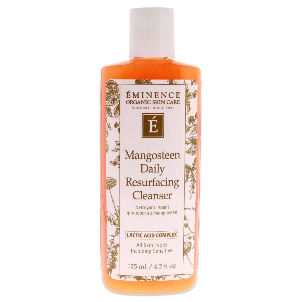 Eminence Mangosteen, botella del limpiador diario, aporta brillo natural suave.