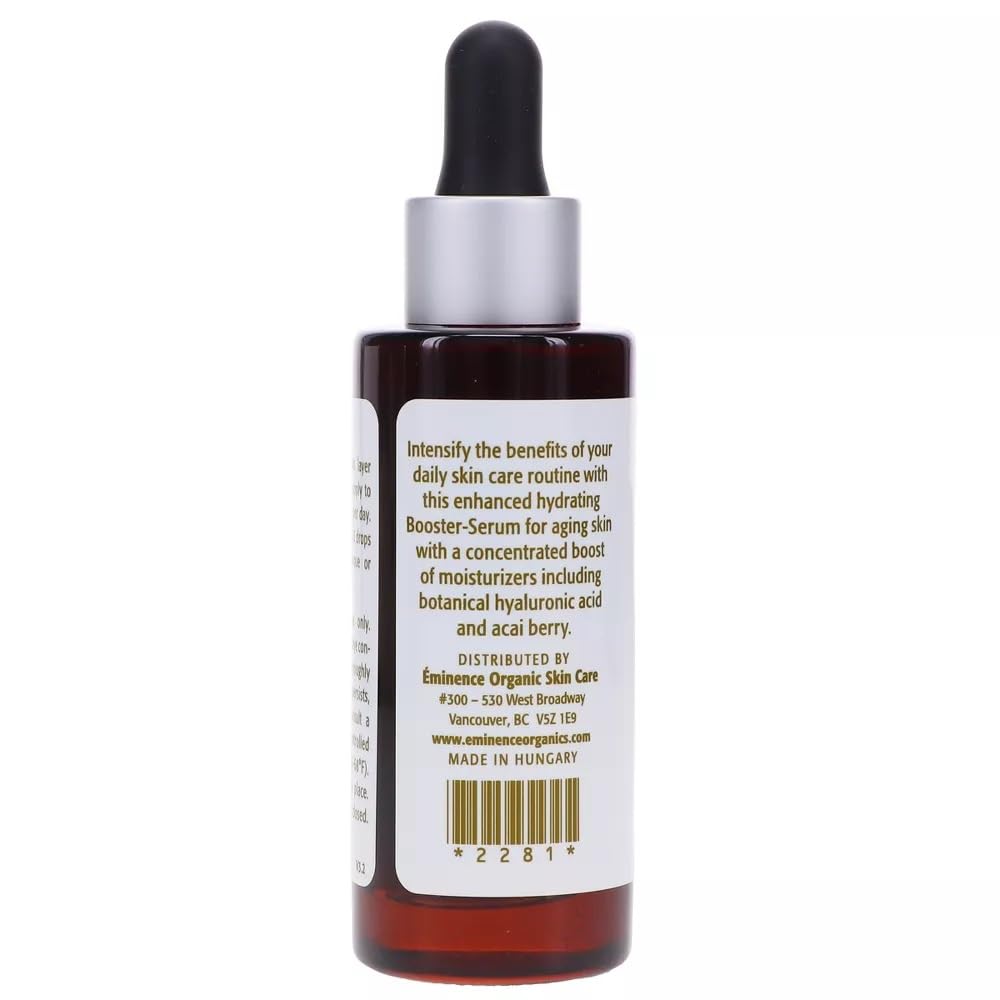 Texture légère et repulpante du sérum Eminence Acai Booster.