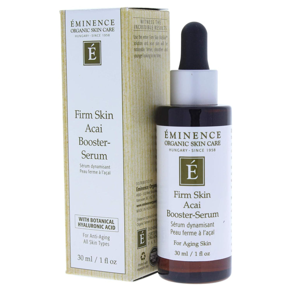 Teint et texture améliorés grâce au sérum Eminence Acai Booster.