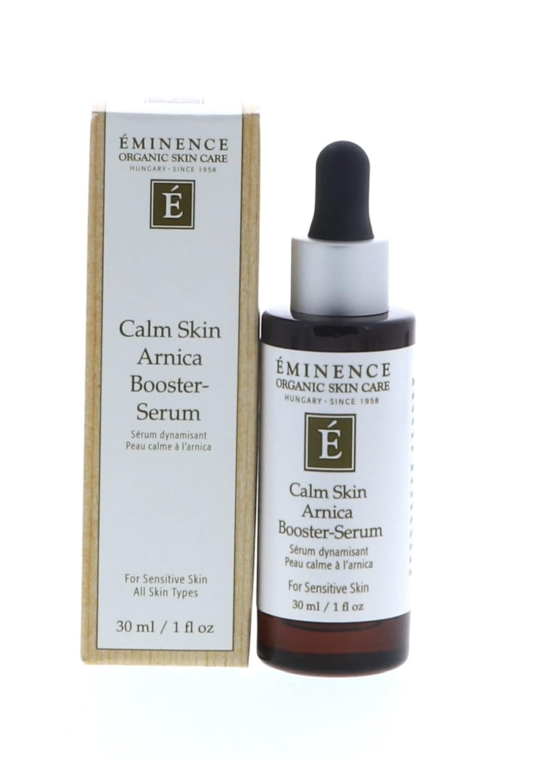 Aplicación del serum de árnica Eminence con dosificador