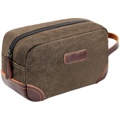 emissary bolso de aseo para hombre, vista frontal, ideal para viajar.