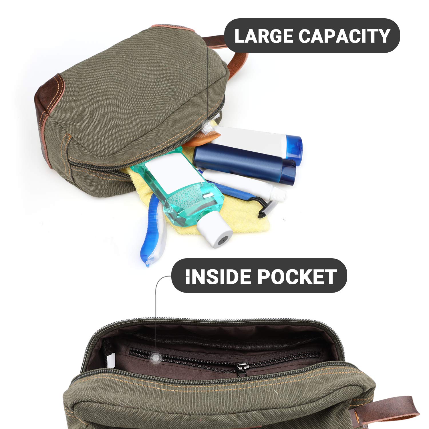 Interior espacioso con bolsillo de fácil acceso para organización.