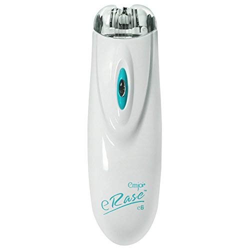 Emjoi eRase e6 con sistema de 3 discos para depilar facial sin irritación.