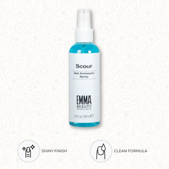 EMMA Beauty Scour Nail: fórmula vegana y libre de crueldad para cuidado responsable.