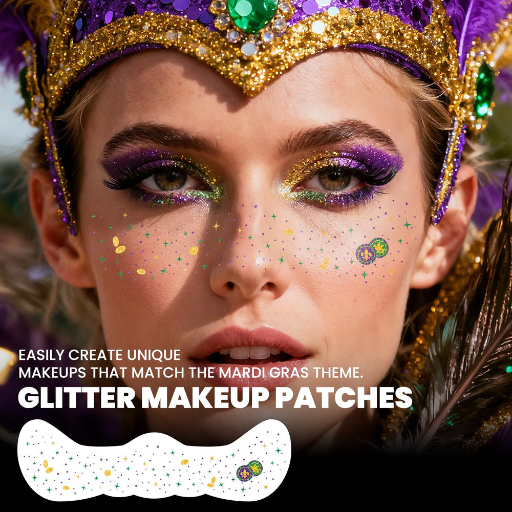 EMOME Mardi Gras easy to apply and remove with oil or remover