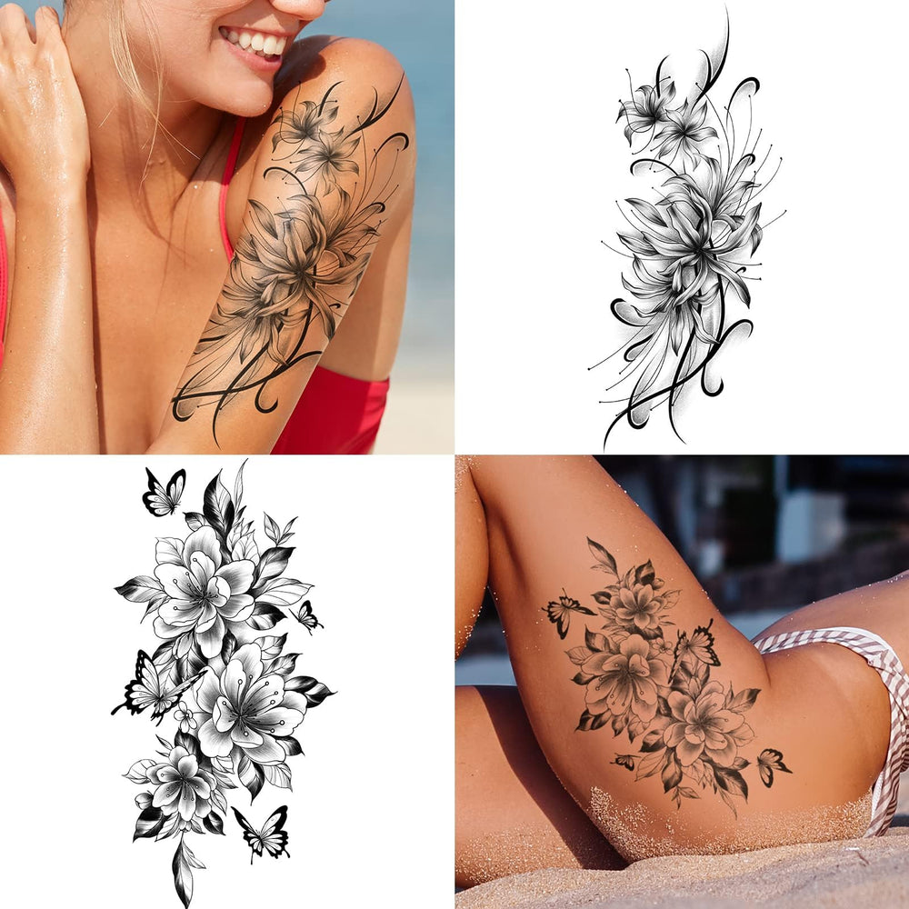 EMOME tatuajes temporales resistentes al agua para uso en piel y actividades.