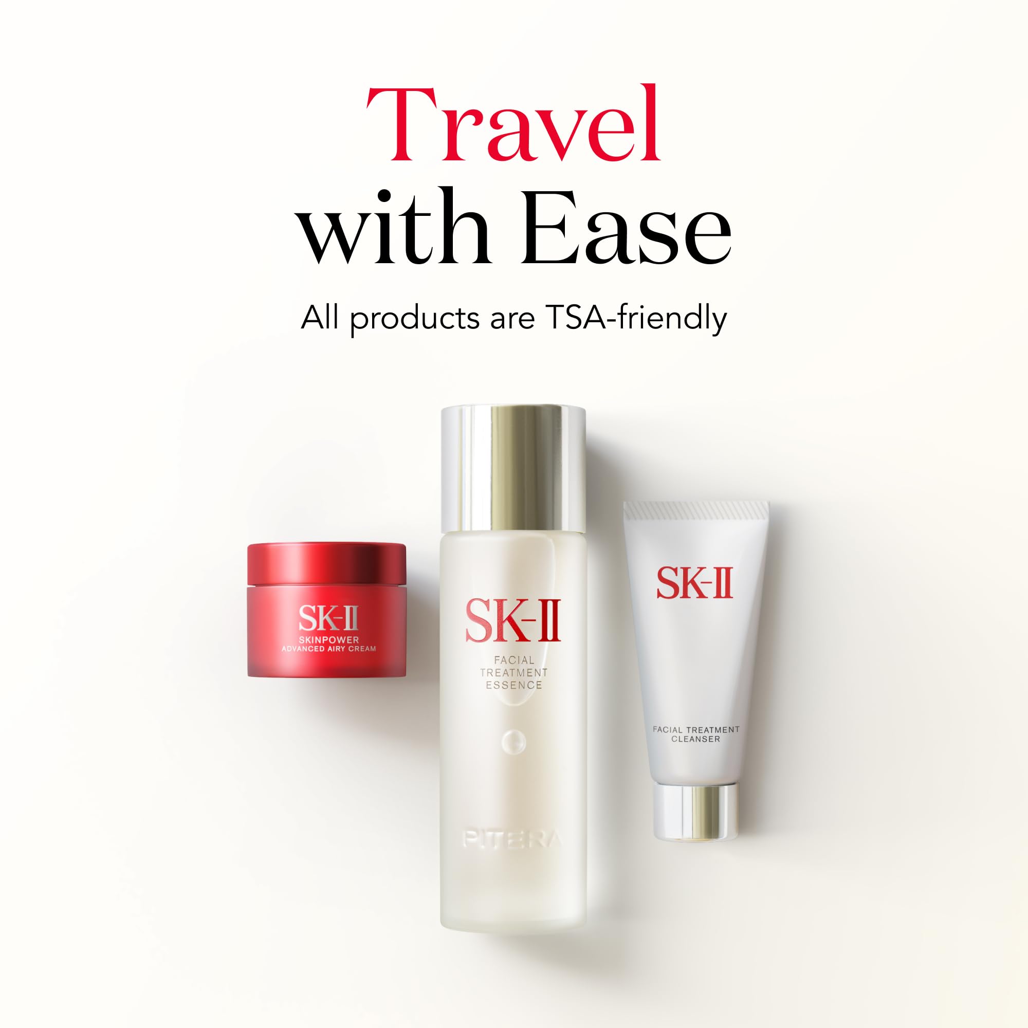 Empaque compacto SK-II Esenciales de Juventud, perfecto para viaje y cuidado diario.
