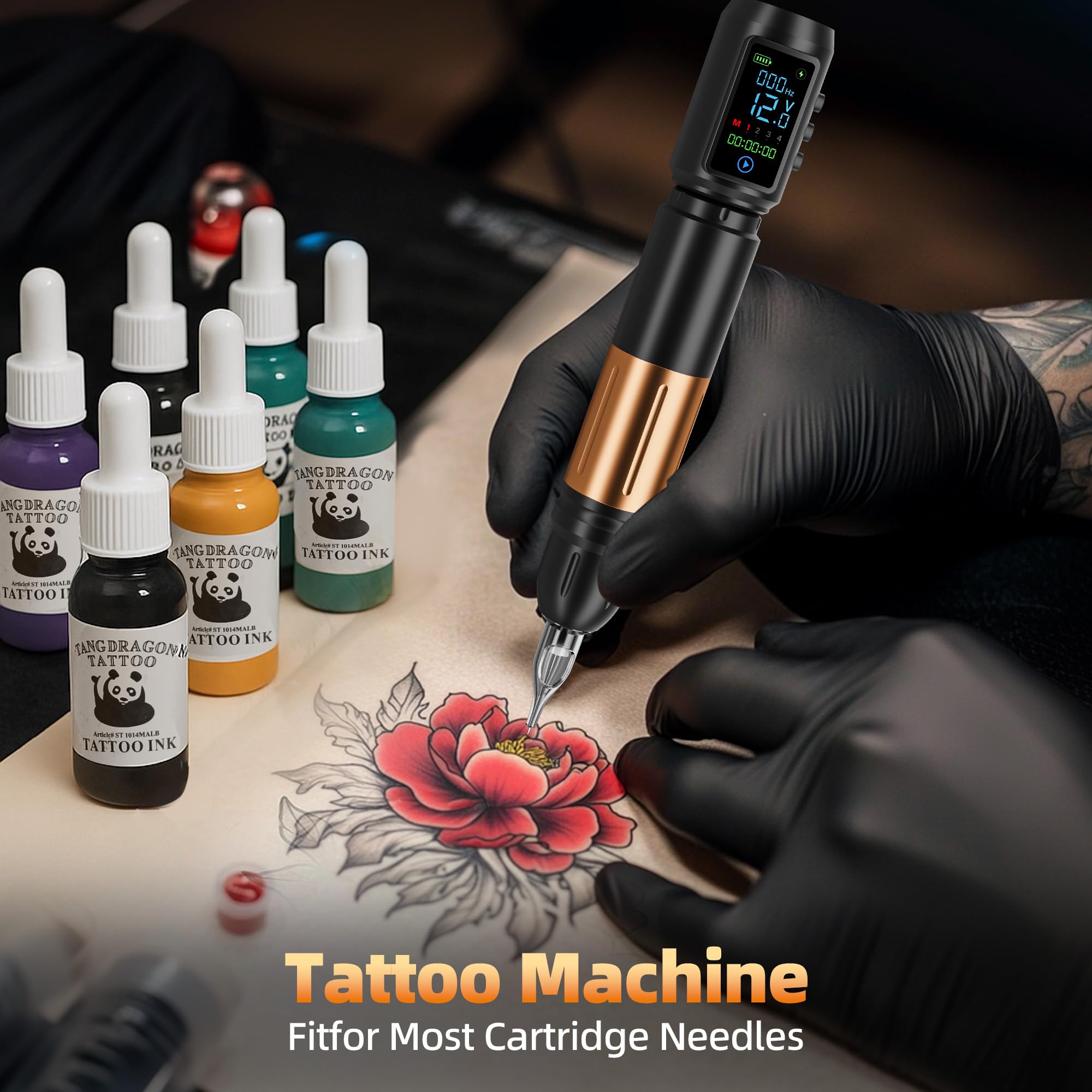 EMRICE Tattoo Gun Kit práctica de piel para aprender.