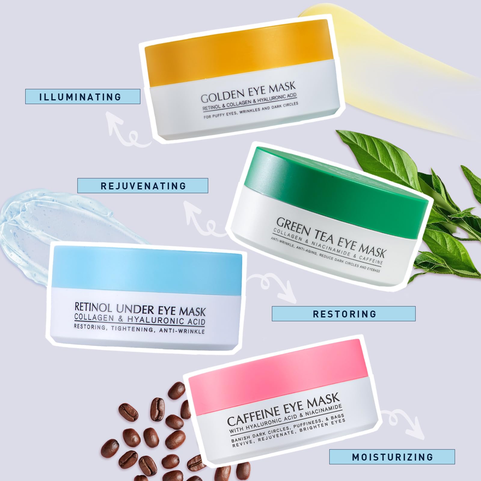 Enaskin Naturals after-use-results show smoother-looking eye area over time.