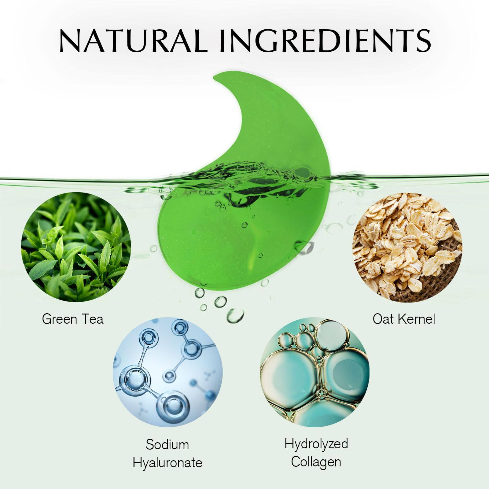 Aplicación rápida de Enaskin Naturals: parches de ojos té verde en 20 minutos.