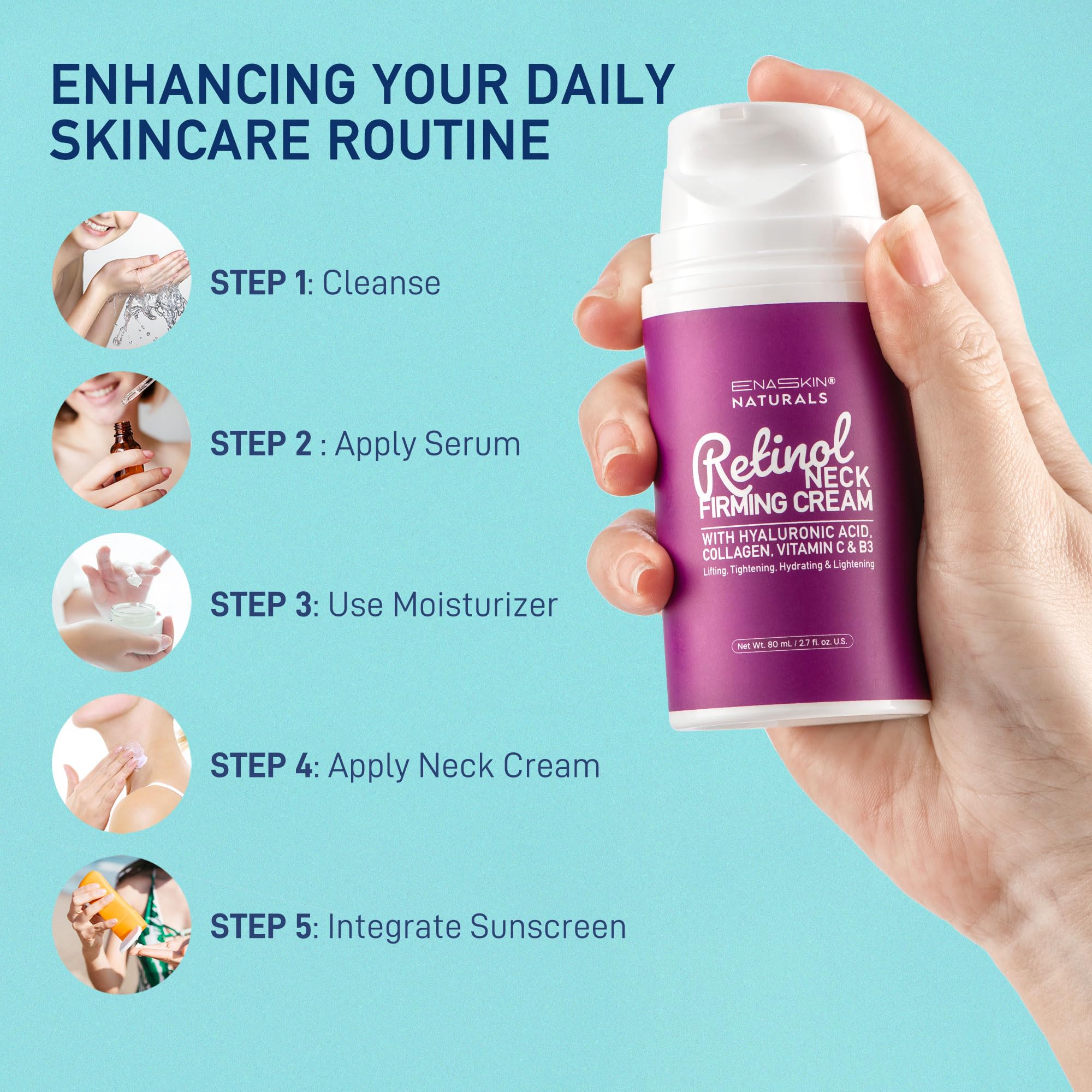 Usage multi-zone corps avec Enaskin Naturals, peau plus souple.