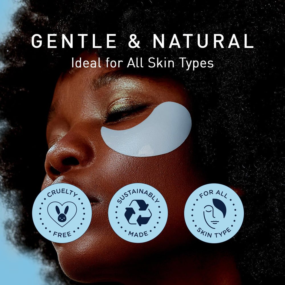 Enaskin Naturals gel-mask closeup highlights delicate skin-friendly formula for eye area.