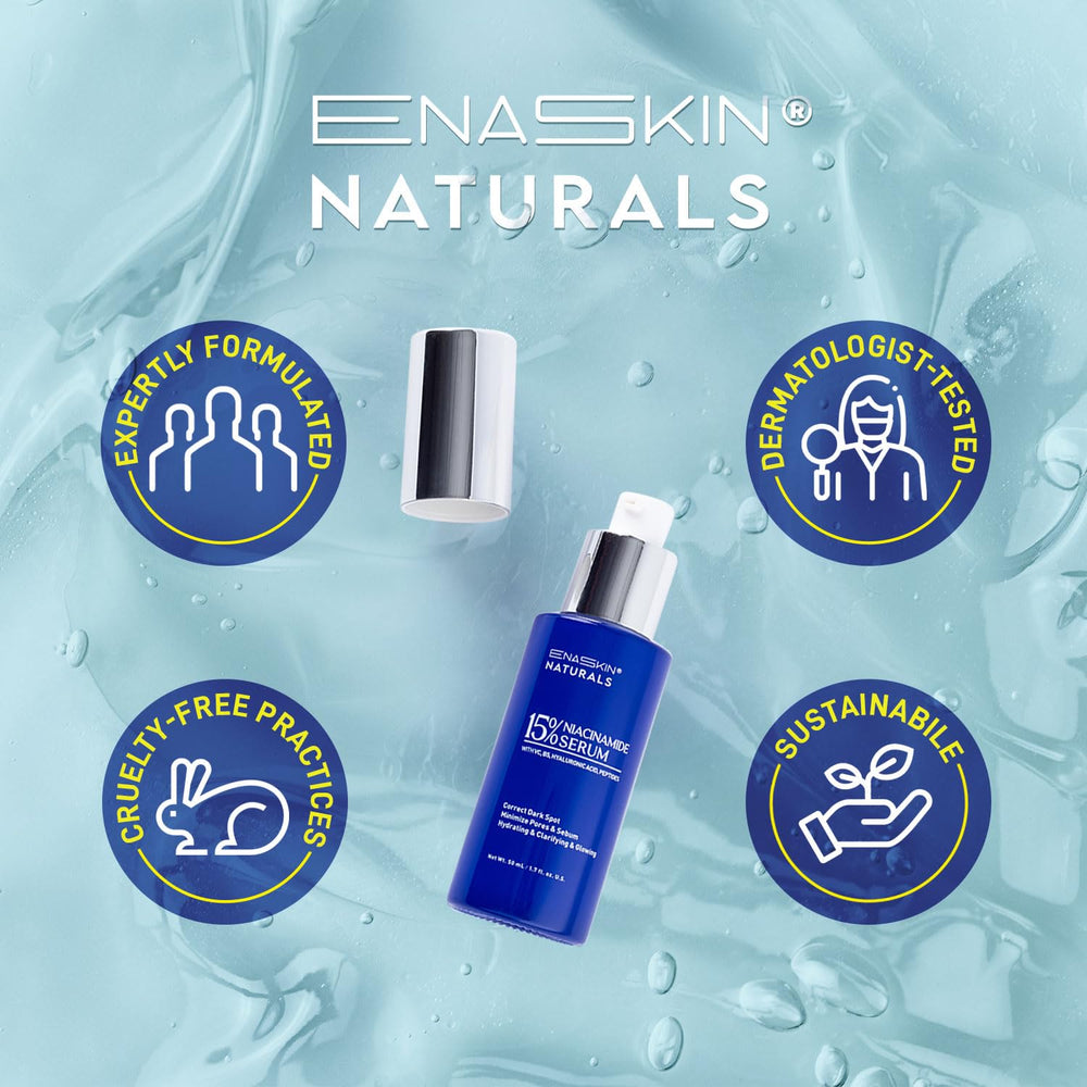 Enaskin Naturals Niacinamida 15% suaviza rojeces y calma inflamación cutánea