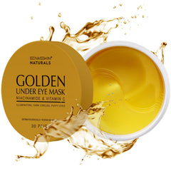 Parches Enaskin Naturals con oro de 24 quilates para ojos revitalizados.