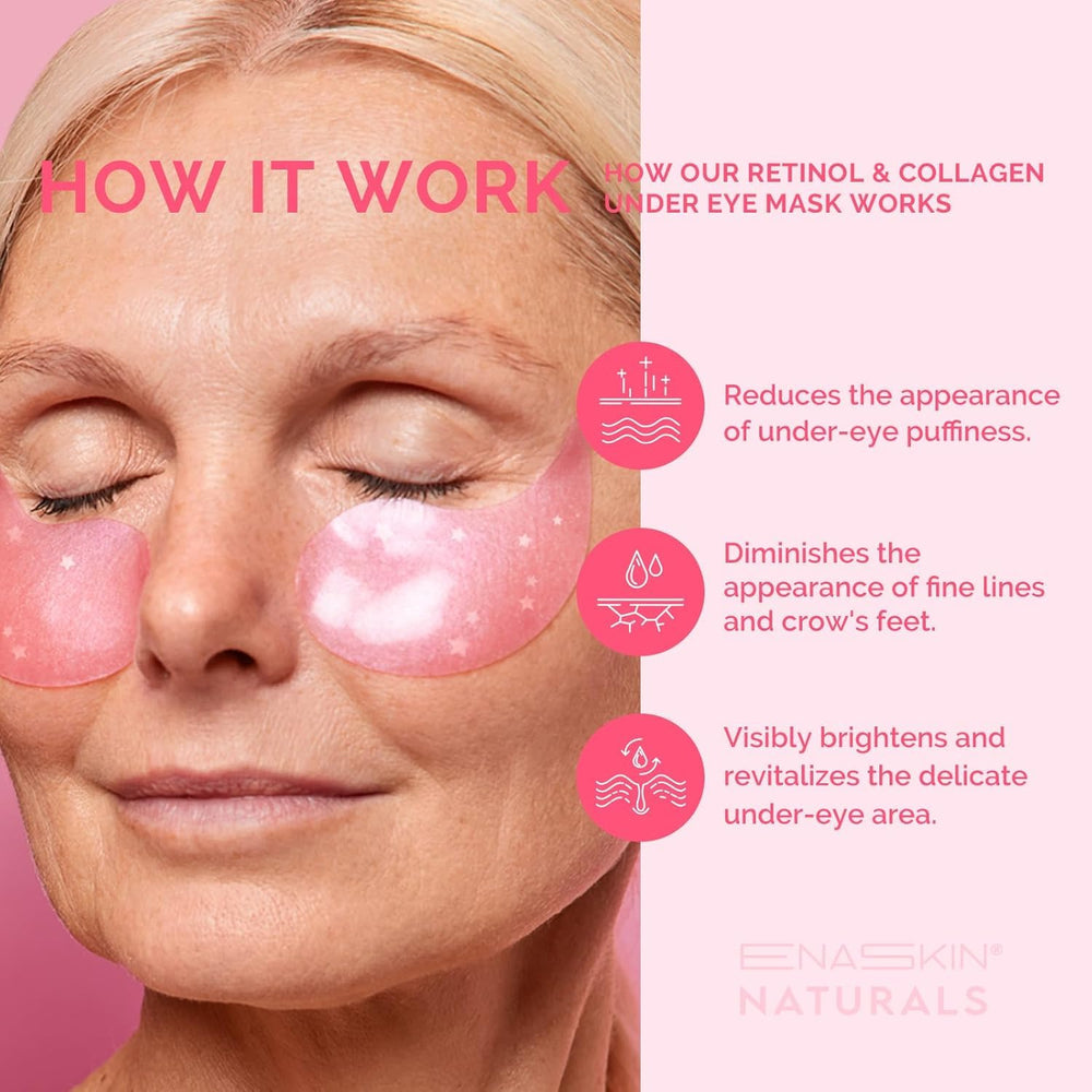 Parches oculares Enaskin Naturals para relajación nocturna en casa