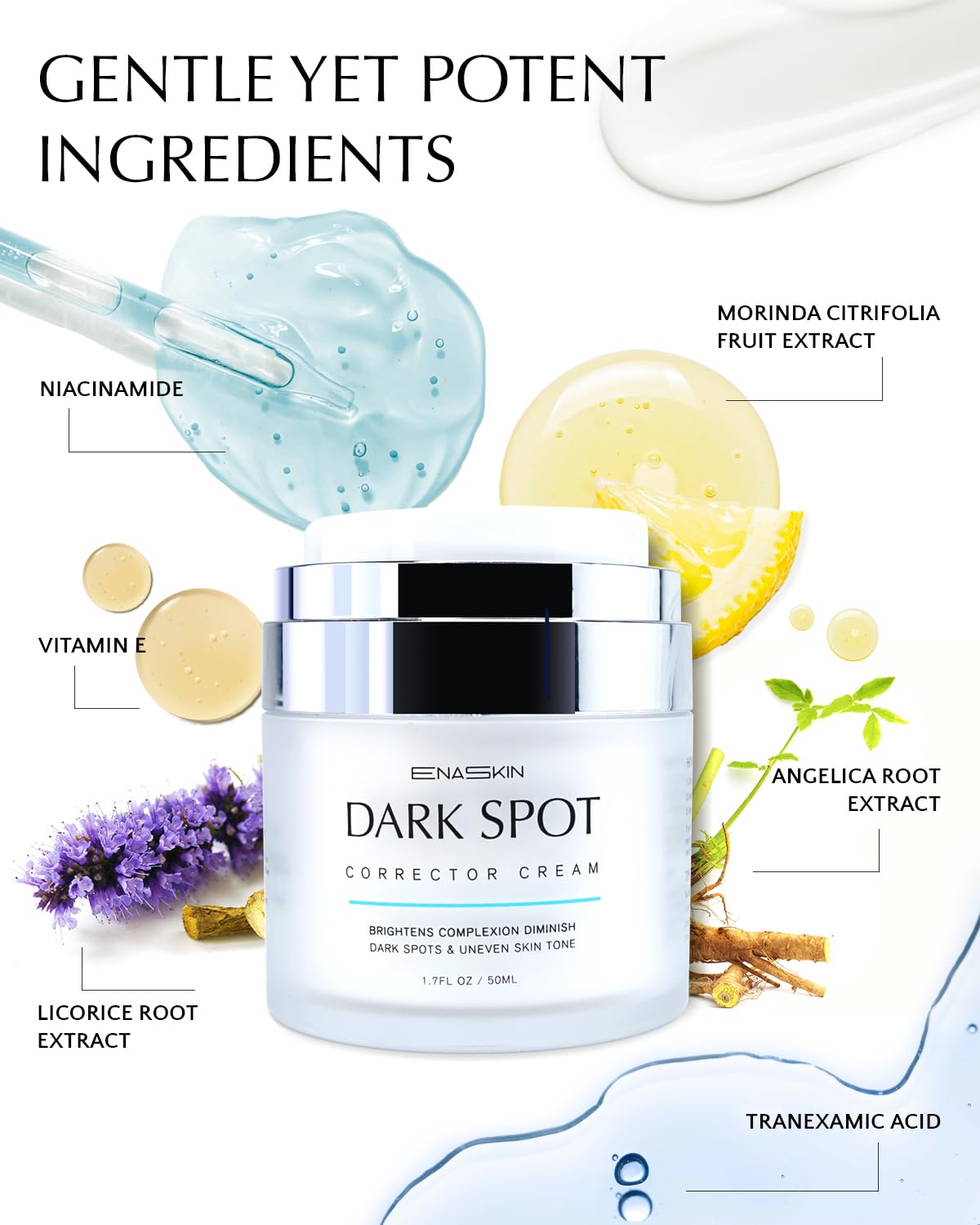 EnaSkin Serum aplicación fácil para rostro, ideal para uso diario.