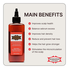 ENDOTEN CONTROL Lotion avec ginseng naturel, revitalise les fibres capillaires.