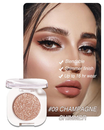 Enfuntins Glitter Eyeshadow Single: aplicación suave y cómoda para párpados.