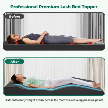 ENITYA Lash Bed Topper con espuma de alta densidad para uso prolongado