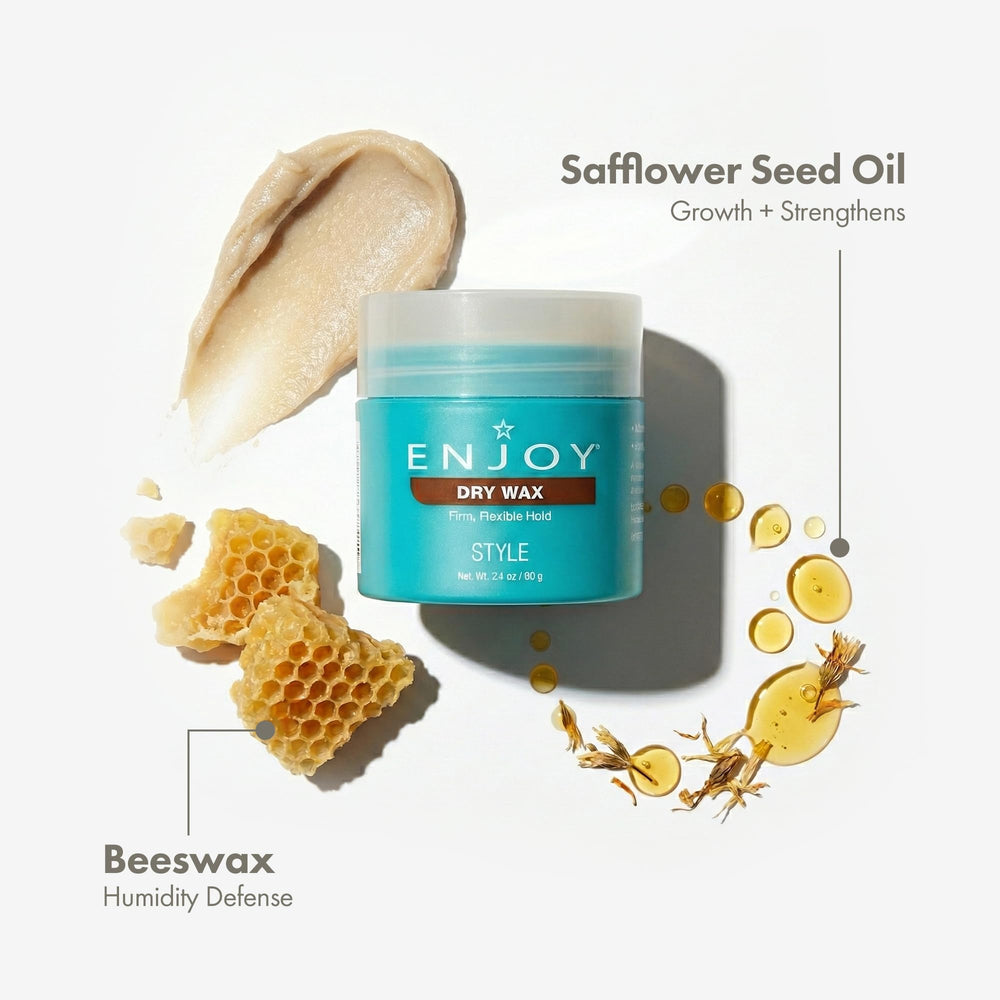 Control firme y flexible de Enjoy Dry Wax para moldear.