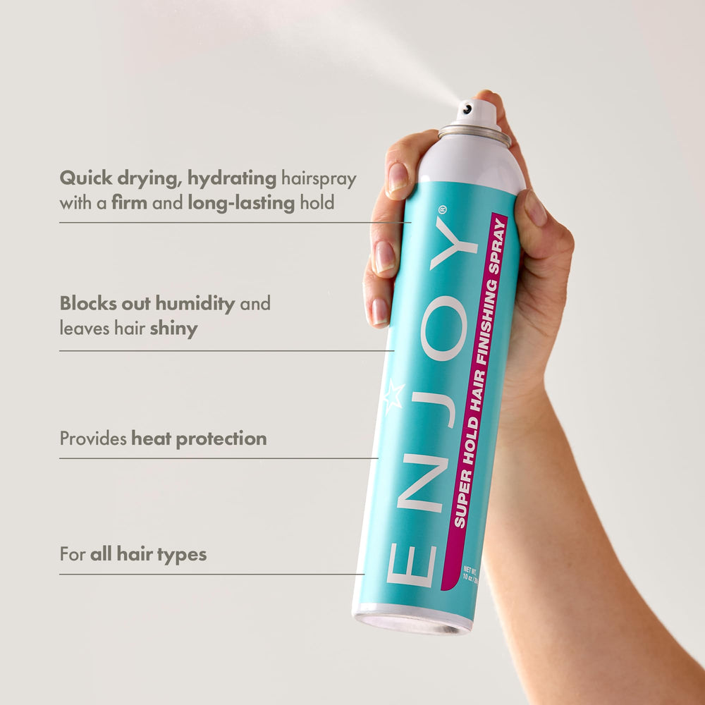 Enjoy Hair Finishing Spray aporta volumen y brillo sostenido