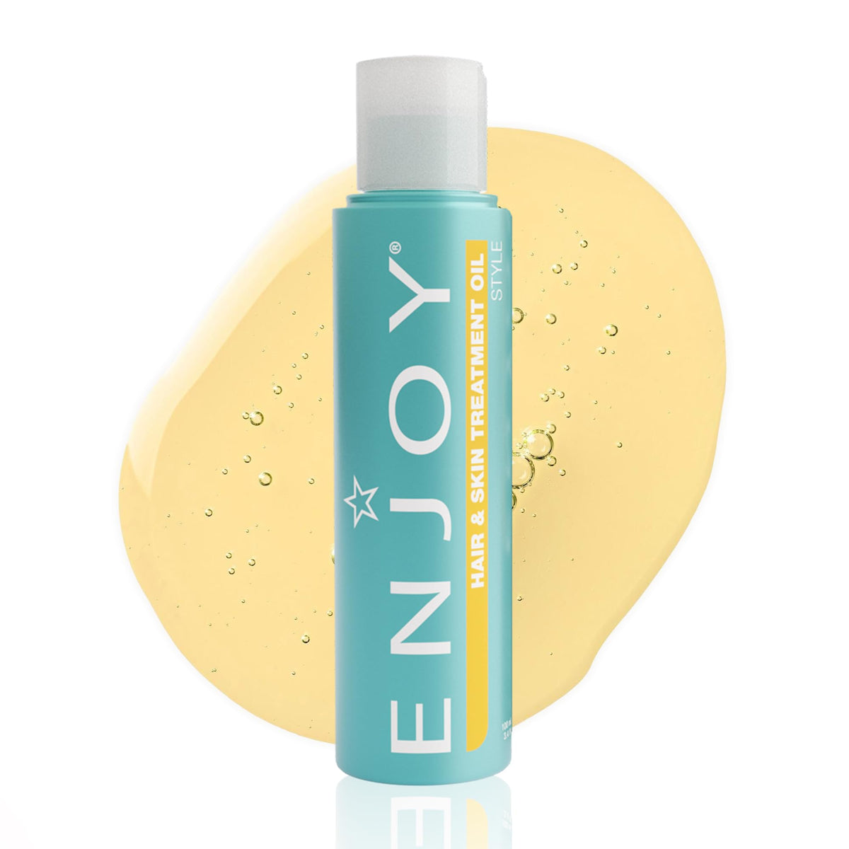 Enjoy Huile Cheveux et Peau – bouteille à application rapide et hydratation légère.
