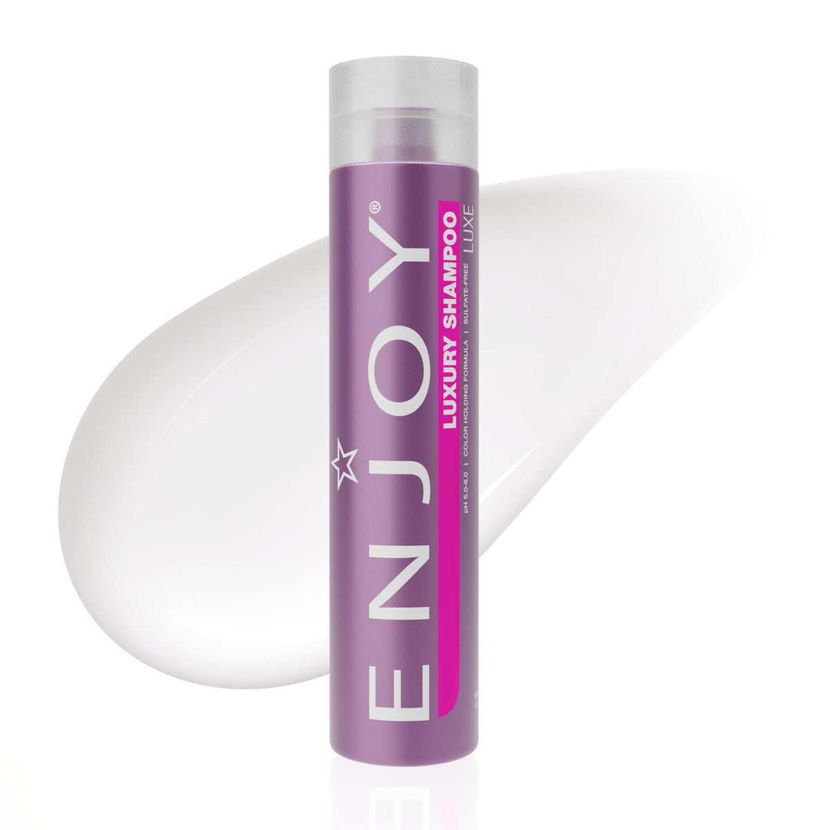 Enjoy Luxury Shampoo controla el encrespamiento para un look suave todo el día.