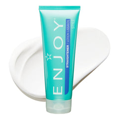 Enjoy Straightener – bouteille de crème coiffante pour un lissage doux.