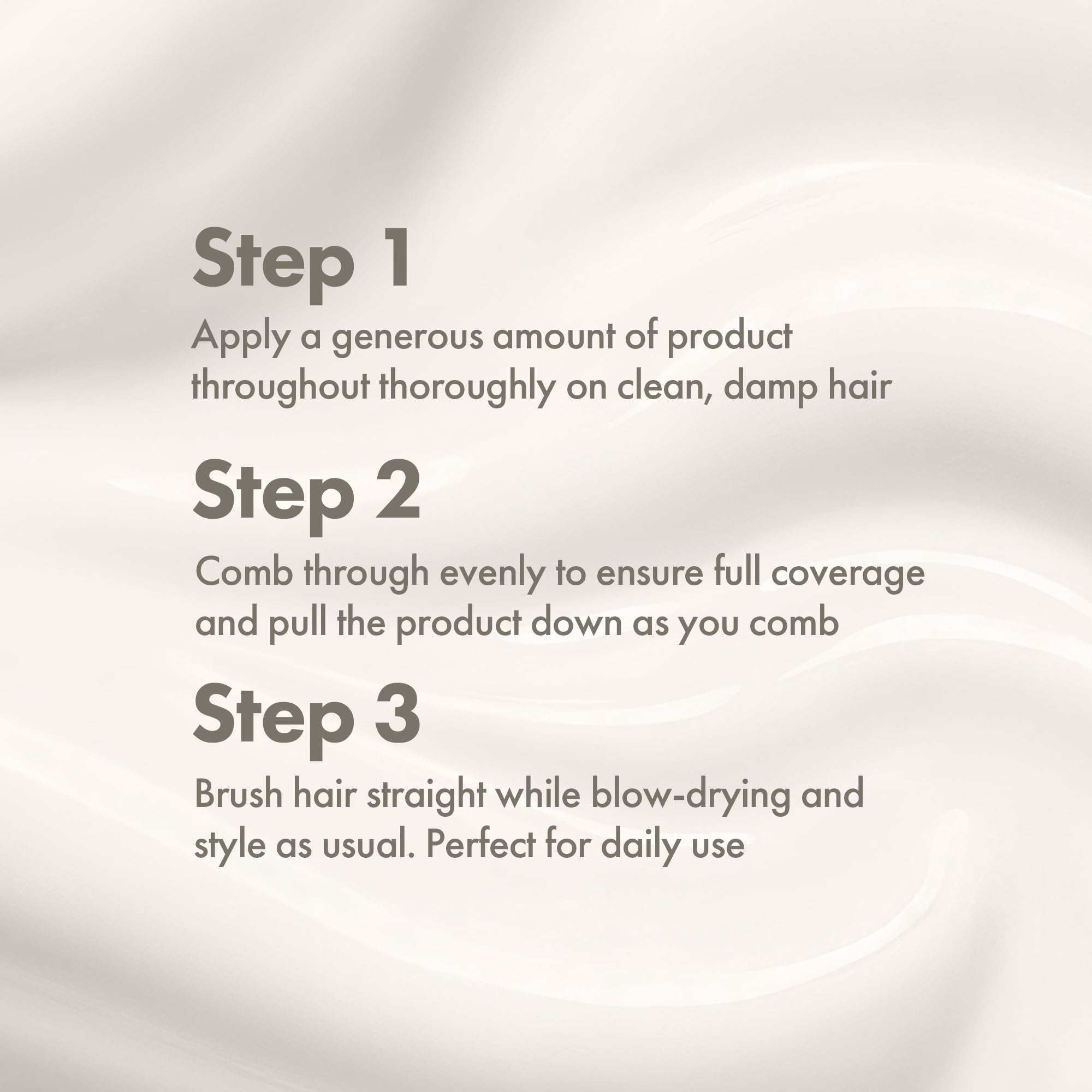 Enjoy Straightener – aperçu avant/après montrant une chevelure plus contrôlée.