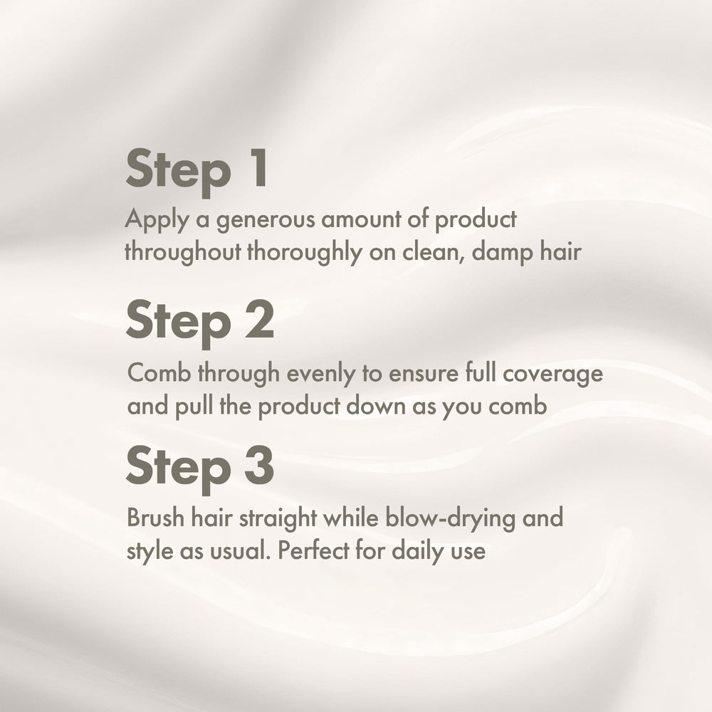 Enjoy Straightener – aperçu avant/après montrant une chevelure plus contrôlée.