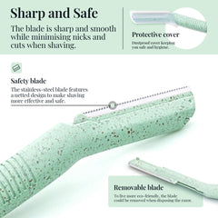 ENNVA Dermaplane Razor hojas desechables: higiene fácil y rápida.