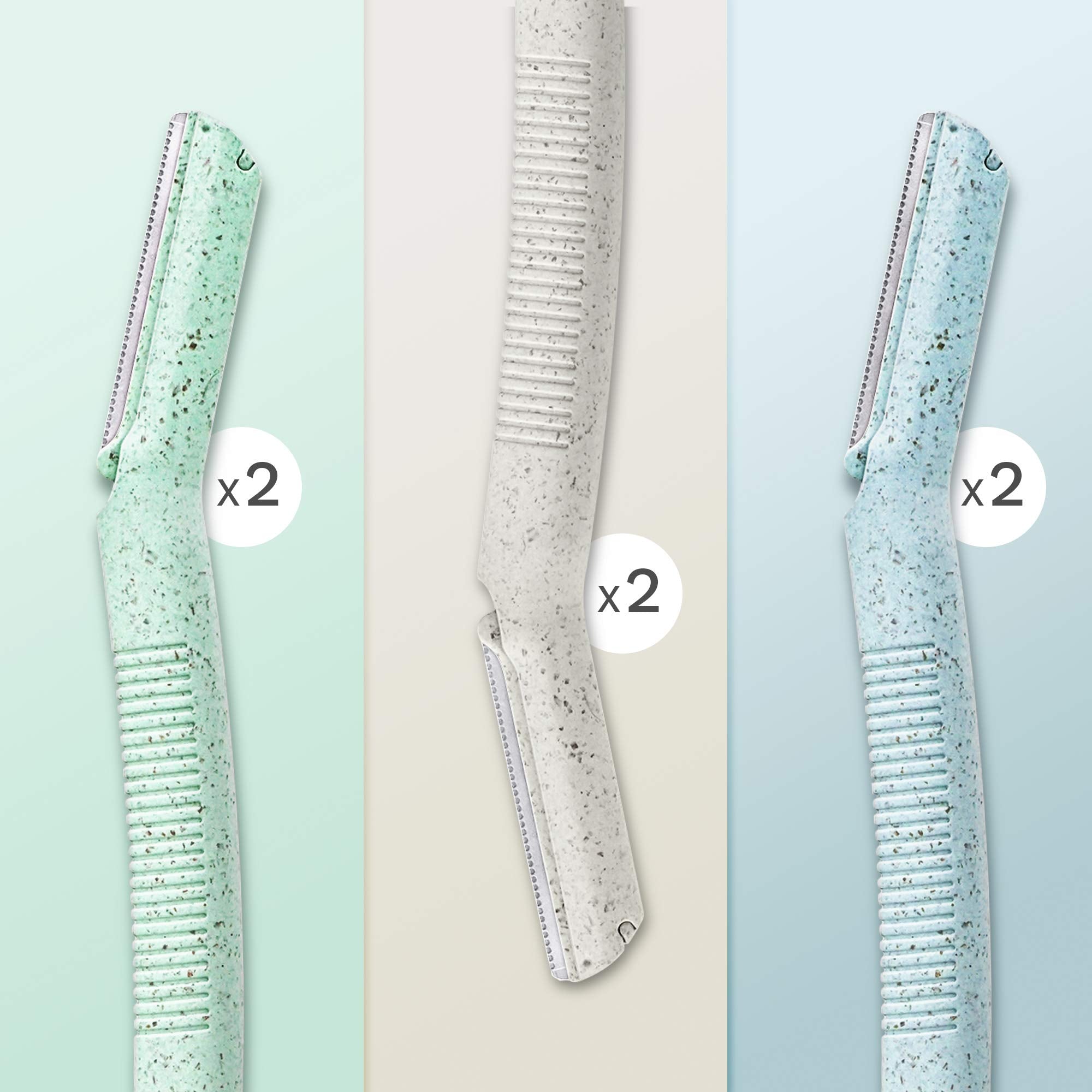 ENNVA Dermaplane Razor mango ergonómico: agarre estable durante la depilación.