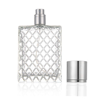 Frasco Enslz de perfume en vidrio 100 ml con atomizador de niebla fina.