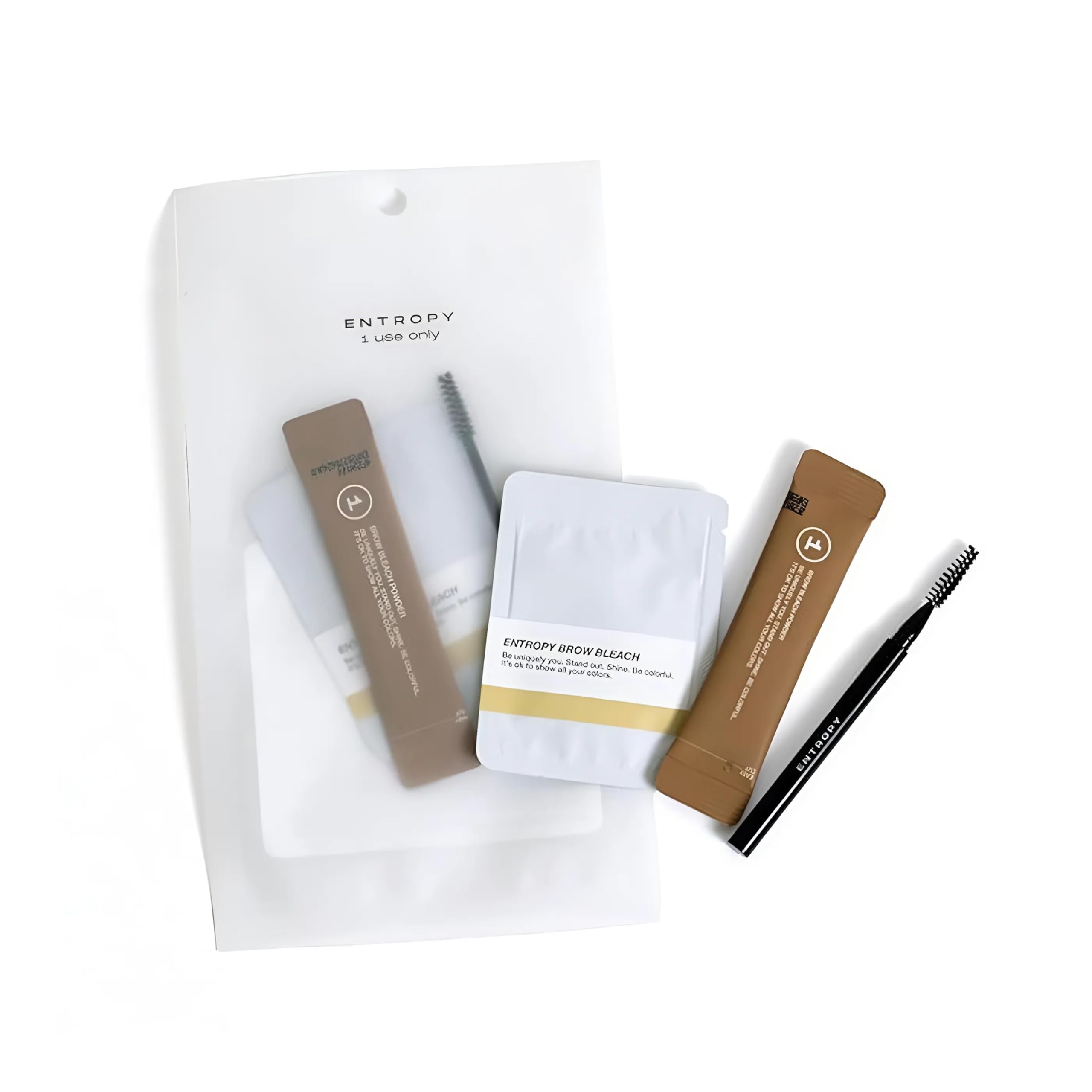 ENTROPY MAKE UP kit-blanqueado-cejas-uso-unico: blanqueado rápido y temporal para cejas.