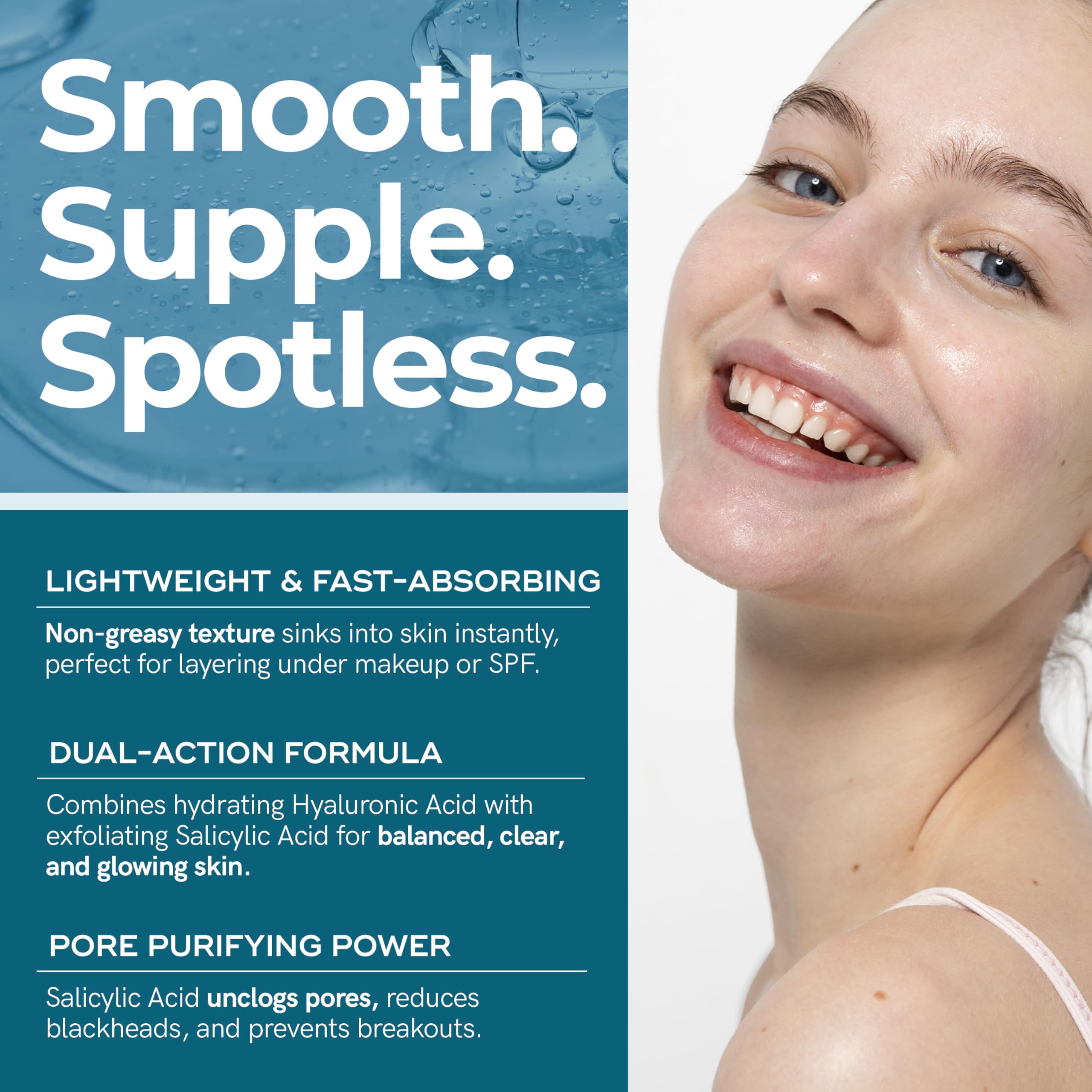 Envy Hyaluronic Serum packaging on vanity complements skincare routine and shelf appeal.