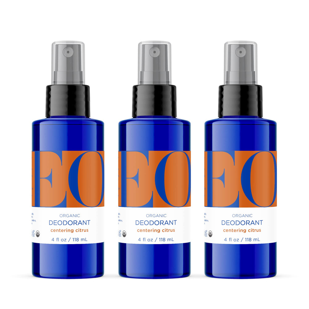 Desodorante EO orgánico en spray, trio de aromas cítricos para refrescar.