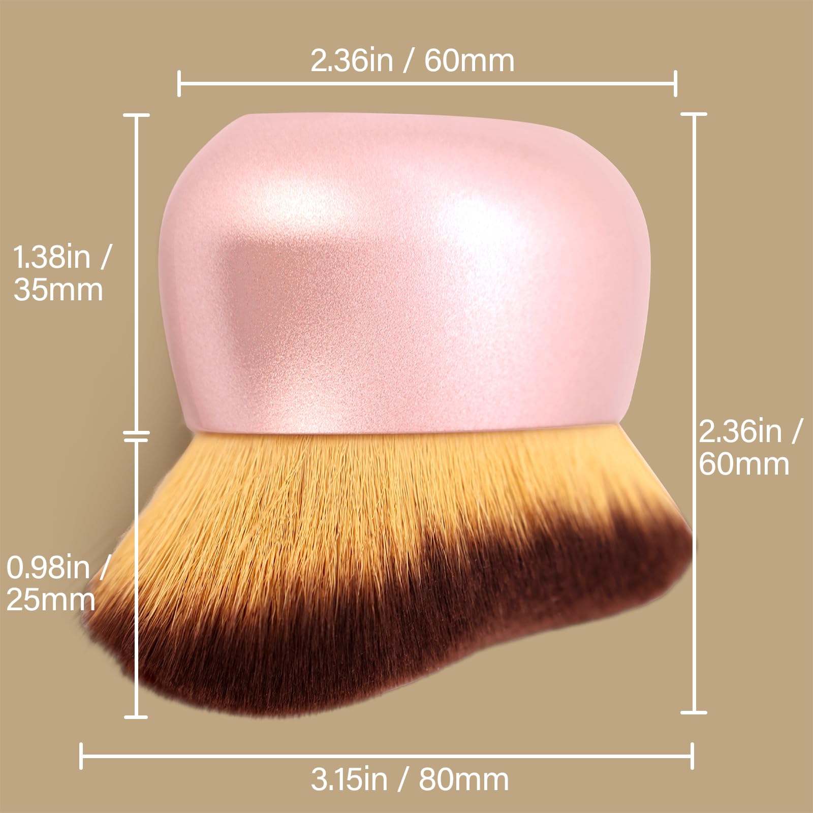 EOICCEOH body makeup brush with soft bristles for flawless leg and body coverage.