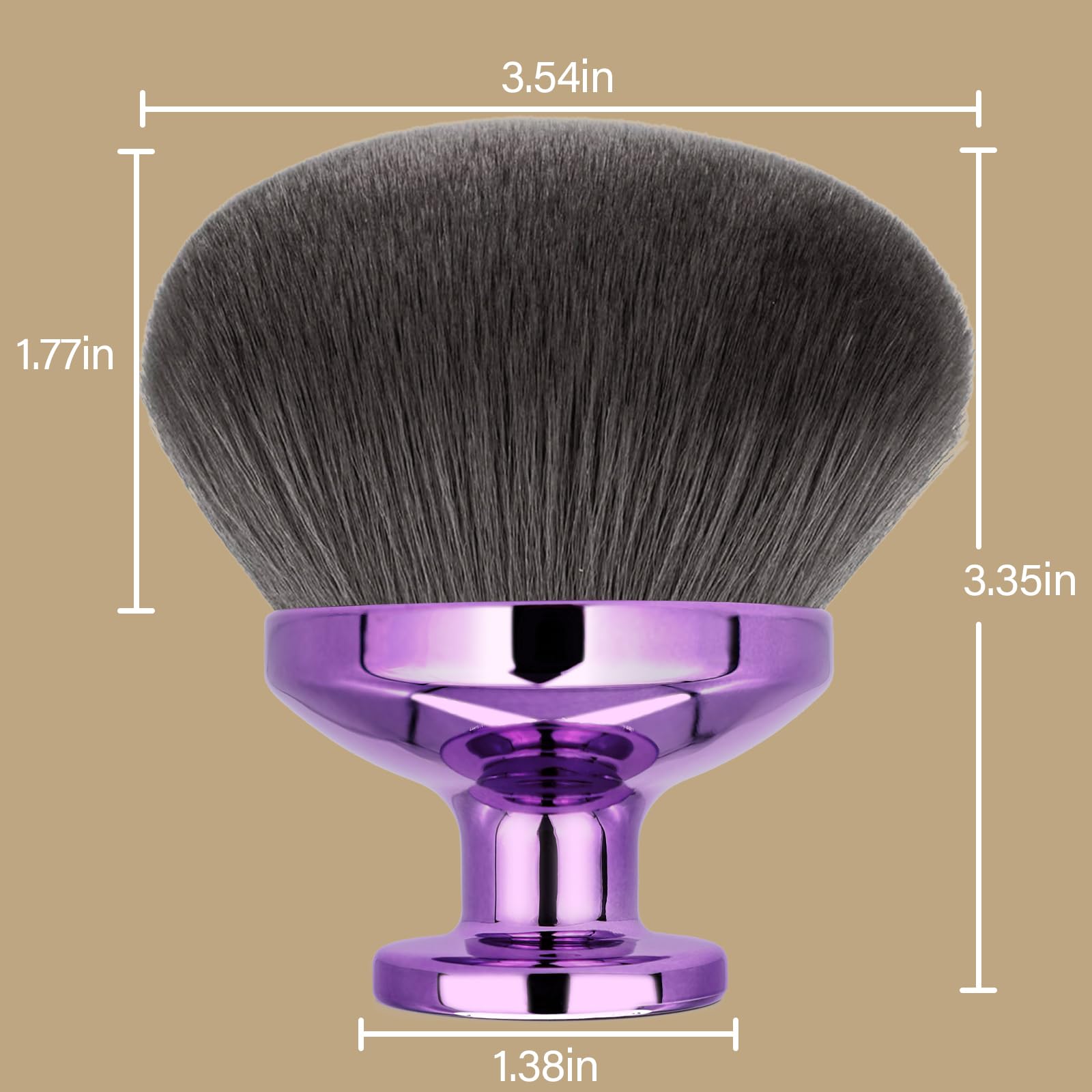 Mango morado elegante EOICCEOH, ideal como regalo de maquillaje.