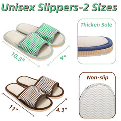 Pantuflas Eorbow para hotel, suela antideslizante para pasillos.