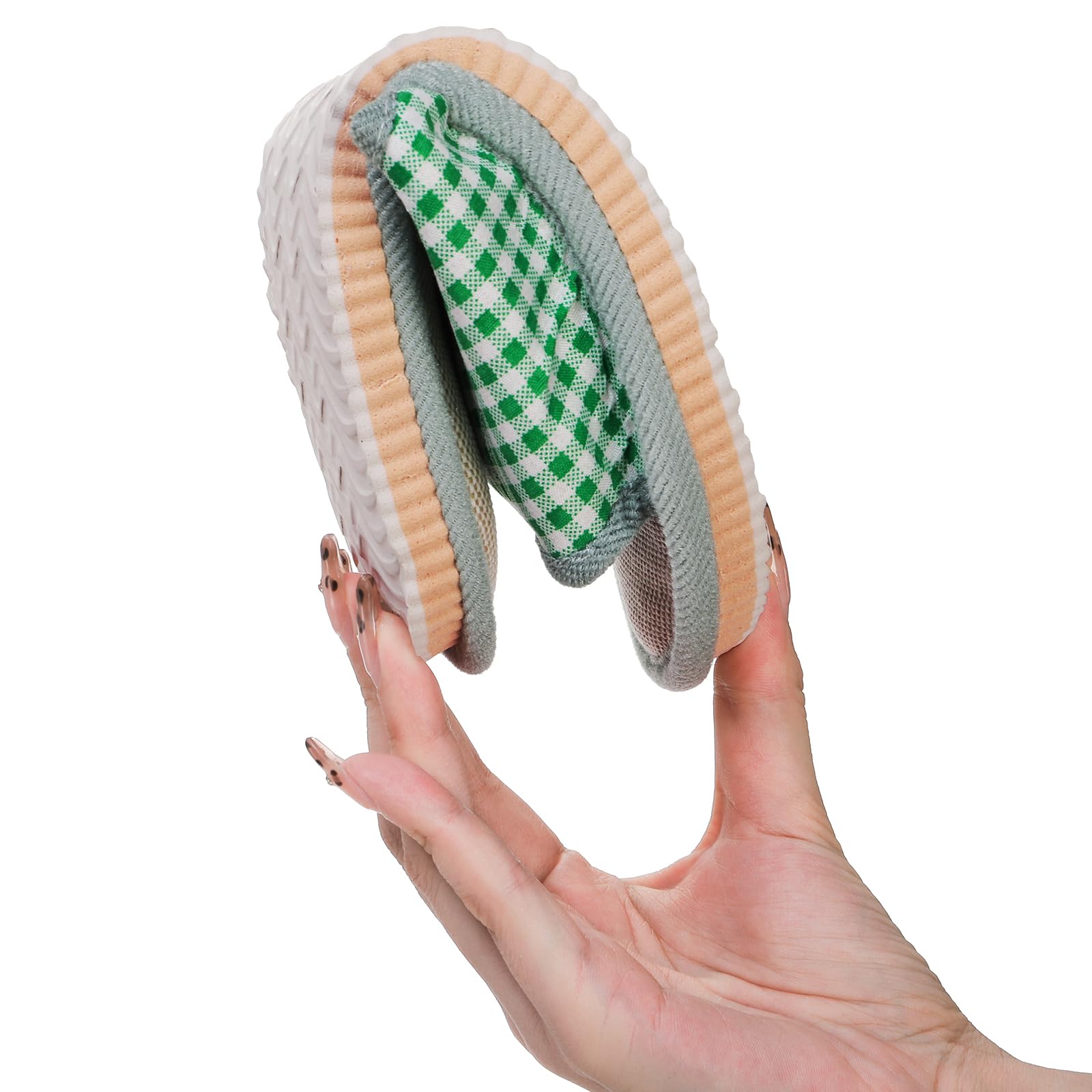 Pantuflas Eorbow para spa, interior transpirable de algodón y lino.