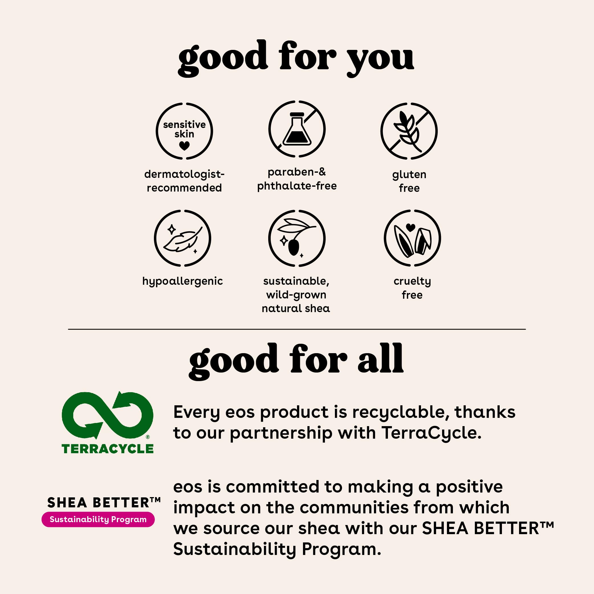 EOS balsamo labios apto para piel sensible e hipoalergénico