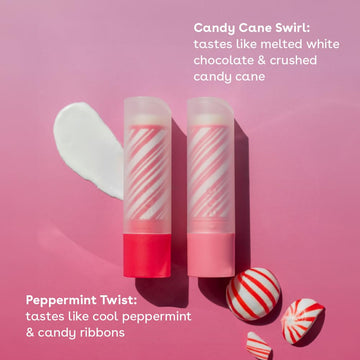 EOS balsamo labios remolino caña de caramelo para sensación fresca y dulce
