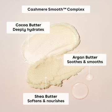 aplicación suave posafeitado con eos Cashmere para piel cómoda.