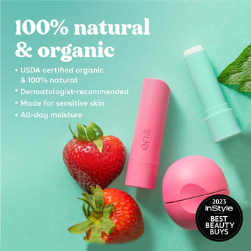 Aplicador de EOS Sweet Mint para retoques rápidos durante el día.