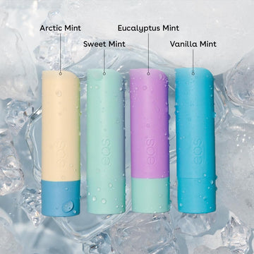 EOS Vanilla Mint bálsamo labial, aplicación suave para hidratación diaria