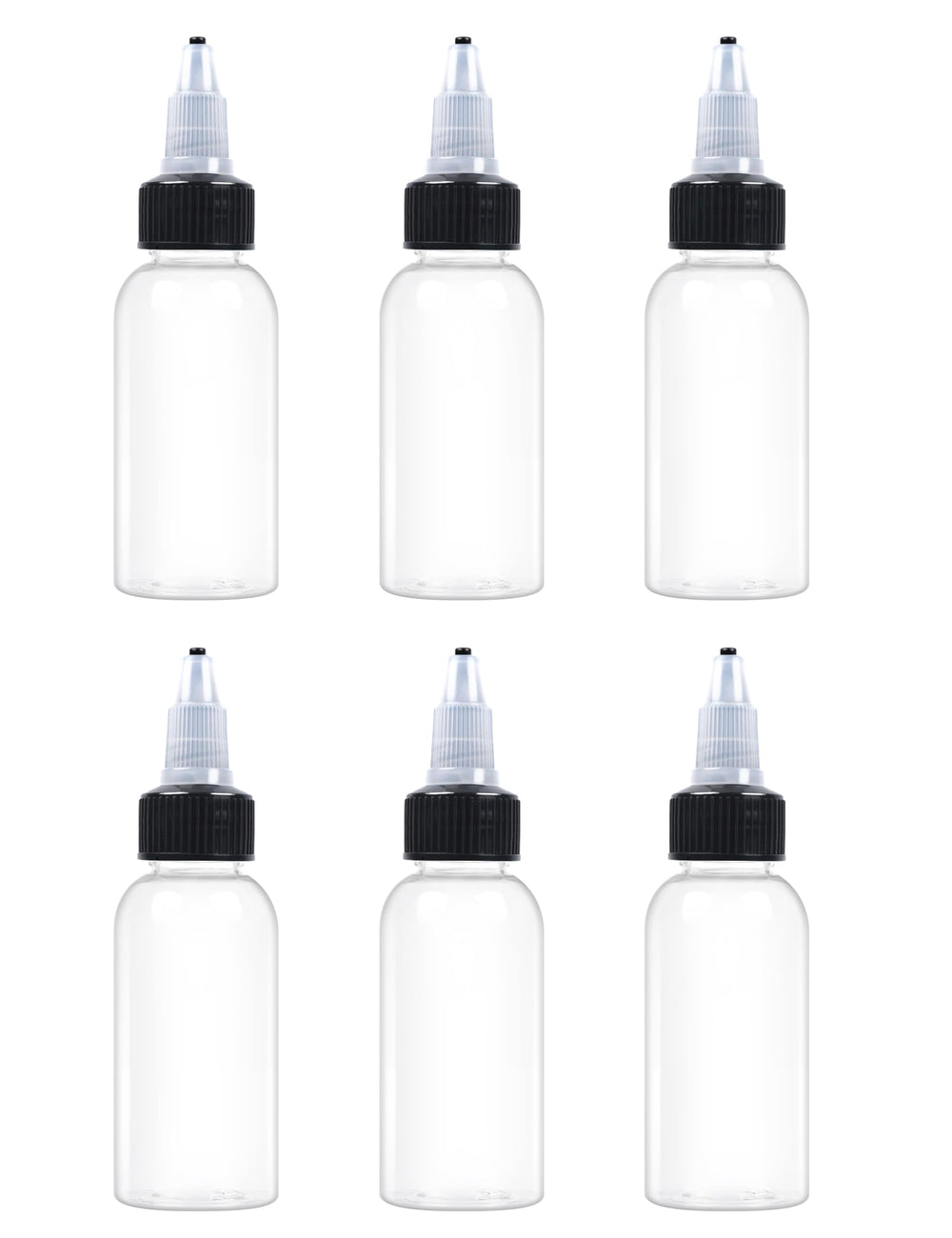 EOSAU botellas dosificadoras de 1oz con tapa giratoria para dosificar con precisión.